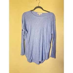 Michael‎ Kors Womens XL Blue Long Sleeve Knit Tunic Top